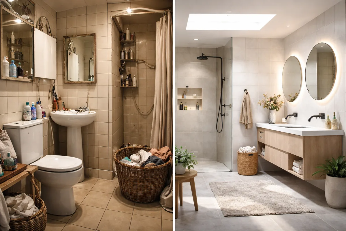 Comment transformer une salle de bain mal agencée en espace fonctionnel