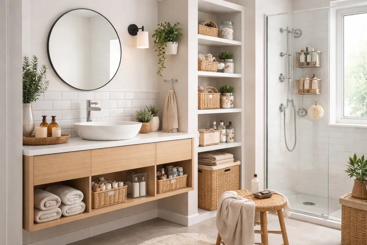 Comment rendre une salle de bain plus fonctionnelle sans travaux